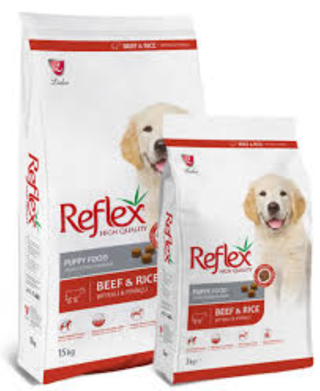 REFLEX PUPPY FOOD BEEF 15KG
